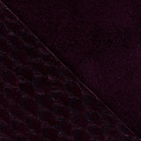 Elandetta Bordeaux deep burgundy red suede heel designed for rich elegant occasion dressing and timeless colour styling.